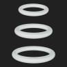 FUKR Lot de 3 Cockrings phosphorescents Lumiring